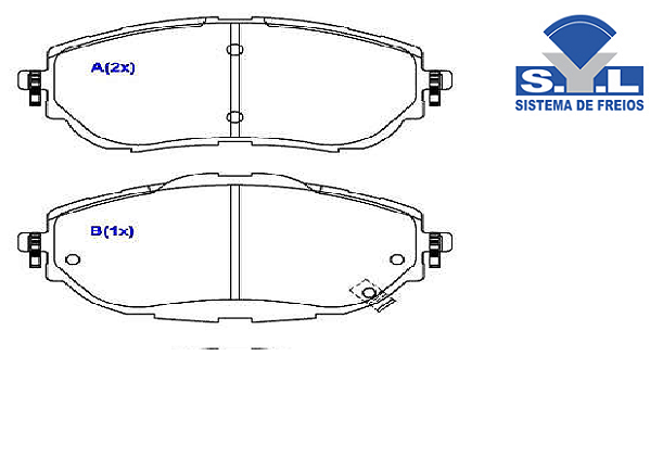Jogo Pastilha Freio Dianteiro - SYL - Corolla 1.8 16v 2015 a 2019