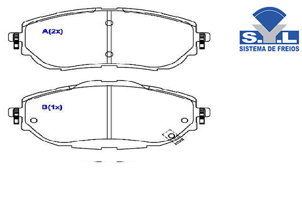 Jogo Pastilha Freio Dianteiro - SYL - Corolla 2.0 16v 2016 a 2017