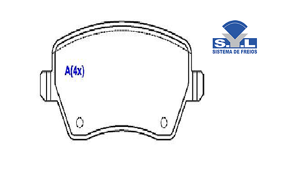 Jogo Pastilha Freio Dianteiro - SYL - Renault Zoe após 2019...