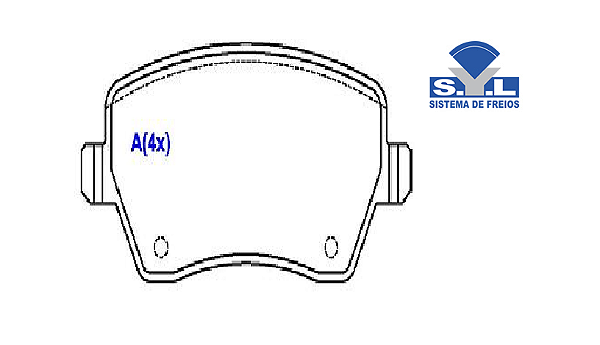 Jogo Pastilha Freio Dianteiro - SYL - Duster 1.6 16v após 2011...