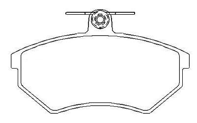 Jogo Pastilha Freio Dianteiro - TK Freios - Audi A4 1.8 20v 1994 a 2000