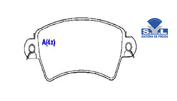 Jogo Pastilha Freio Dianteiro - SYL - Xsara 1.8/2.0 16v 07/1997 a 2002