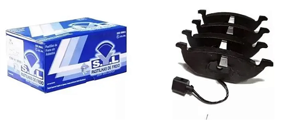 Jogo Pastilha Freio Dianteiro - Golf 1.6/2.0 8v 2002 a 2011 - C/Alarme