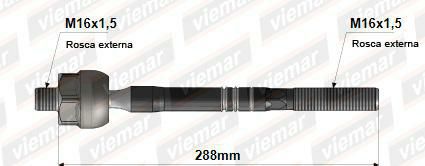 Barra Axial Direção - Grand Cherokee 2006 a 2010 - (C14X1,5/T/H14X1,5/T282MM )