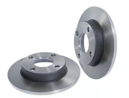 Par Disco Freio Dianteiro - Fiesta 1.0/1.6 8v 1996 a 2014 - Disco Sólido