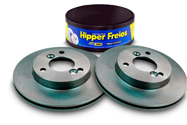 Par Disco Freio Dianteiro - Kwid 1.0 12v após 2019... - Disco Ventilado