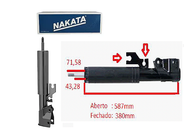 Amortecedor Traseiro - Uno Mille 1.0 8v 1989 a 2008