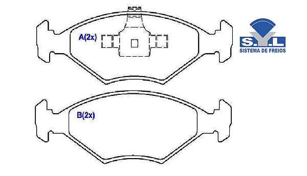 Jogo Pastilha Freio Dianteiro Siena 1.0/1.4 8v Após 2009...