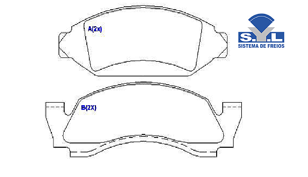 Jogo Pastilha Freio Dianteiro - SYL - A20 4.1 12v 1985 a 1995