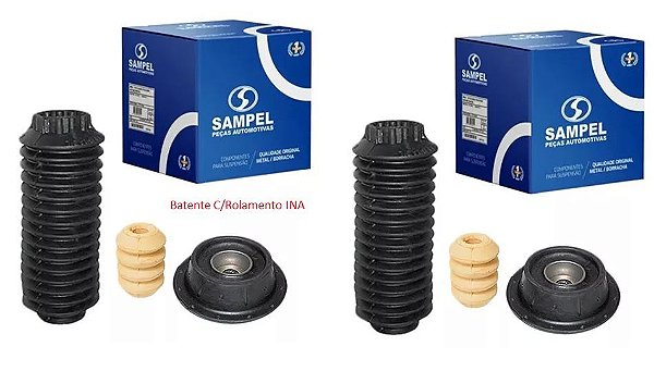 Par Kit Amortecedor Dianteiro - Saveiro G2 1.6/1.8/2.0 8v 1995 a 2000 - C/Rolamento INA