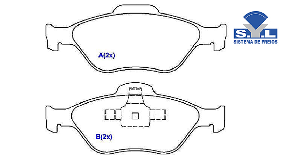 Jogo Pastilha Freio Dianteiro - SYL - Ecosport 1.6 16v 2012 a 2017