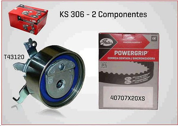 Kit Correia Dentada - Gates - Blazer 2.2 8v 1995 a 1998 - 149 Dentes / 20mm