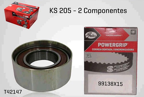 Kit Correia Dentada - Gates - Fiorino 1.6 8v 1990 a 1997 - 138 Dentes / 15mm