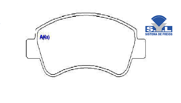 Jogo Pastilha Freio Dianteiro Peugeot 206 / SW 2001 a 2009