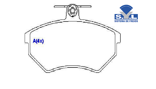 Jogo Pastilha Freio Dianteiro - SYL - Passat Variant 2.8 30v V6 1991 a 1993