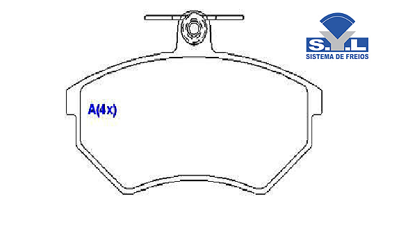 Jogo Pastilha Freio Dianteiro - SYL - Audi A4 1.8 20v 1994 a 2000