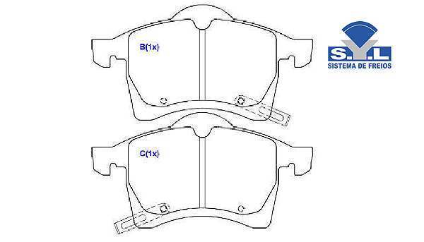 Jogo Pastilha Freio Dianteiro - SYL - Astra 2.0 8v/16v 1998 a 2009