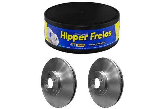 Par Disco Freio Dianteiro - Hiperfreios - Fiorino 1.4 8v após 2013...