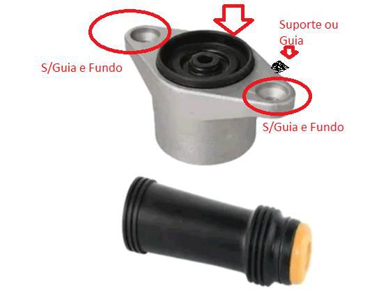 Kit Amortecedor Traseiro LD  - Brokits - Azera 3.3 24v 2007 a 2011 - Superior/Haste/Coifa