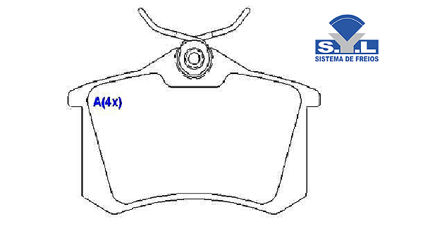 Jogo Pastilha Freio Traseiro - SYL - Audi A6 Avant 2.4 30v 1999 a 2005