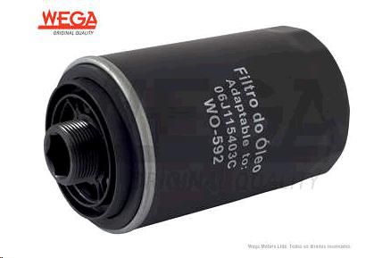 Filtro Óleo Motor - Wega - Audi TTS TFSi 2.0 16v 2010 a 2011