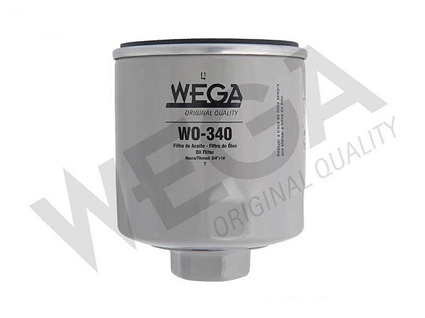 Filtro Óleo Motor - Wega - Gol G2 / G3 1.0 16v 1997 a 2005