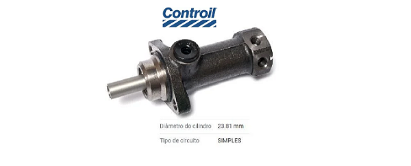 Cilindro Mestre de Freio -  Gurgel G-15 1980 a 1981 - S/ABS
