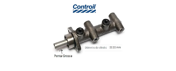 Cilindro Mestre de Freio - Gol 1.0/1.6 8v - EA111 - VHT 2013 a 2015 - 4 Saida Ponta Grossa - S/ABS
