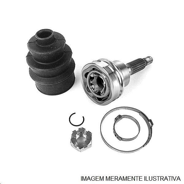 Homocinética Roda - Boxer 2.5/2.8 8v 1994 a 2007 - Estrias Interna 35 / Externas 45 - S/ABS