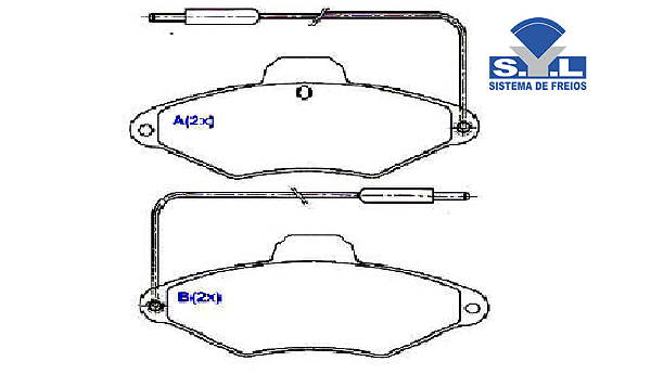 Jogo Pastilha Freio Dianteiro - SYL - Xantia 2.0 16v 1993 a 2000