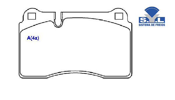 Jogo Pastilha Freio Dianteiro - SYL - Range Rover 4.2 32v após 2007...
