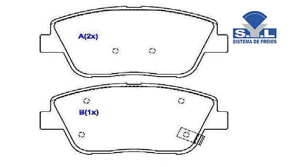 Jogo Pastilha Freio Dianteiro - SYL - Optima 2.4 16v após 2011...