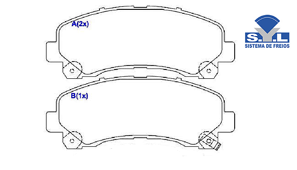 Jogo Pastilha Freio Dianteiro - SYL - S10 2.4 16v 2012 a 2016