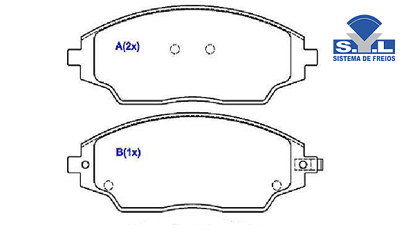 Jogo Pastilha Freio Dianteiro - SYL - Cobalt 1.4 8v - LS / LT / LTZ / Elite / Advantage 2012 a 2016