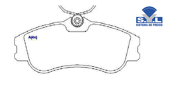 Jogo Pastilha Freio Dianteiro - SYL - Hoggar 1.6 16v 2010 a 2014