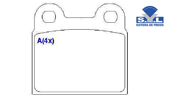 Jogo Pastilha Freio Dianteiro - SYL - VW TL 1.600 8v 1970 a 1975