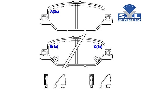 Jogo Pastilha Freio Traseiro Honda CRV 1.5 16v após 2018...