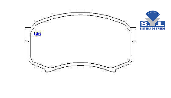 Jogo Pastilha Freio Traseiro - SYL - Lexus GX470 4.7 32v V8 2003 a 2009