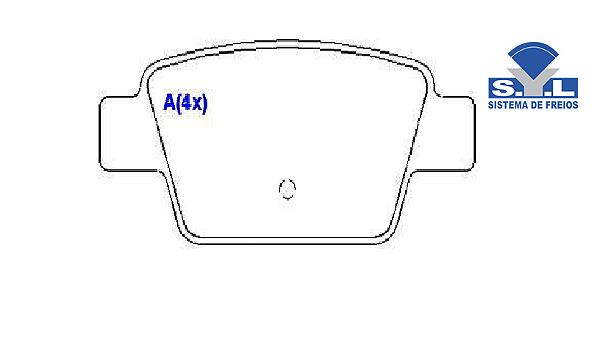Jogo Pastilha Freio Traseiro - SYL - Linea 1.4 16v 2008 a 2016