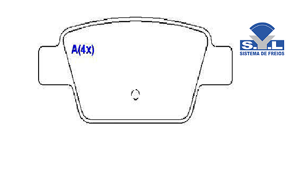 Jogo Pastilha Freio Traseiro - SYL - Focus 1.8/2.0 16v 1998 a 2008