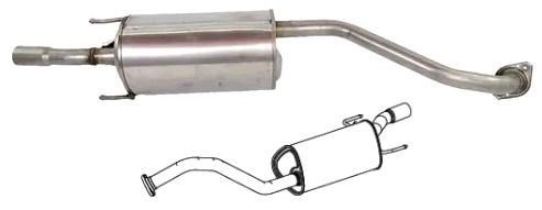 Escapamento Traseiro - Mastra - Honda City 1.5 16v 2009 a 2013