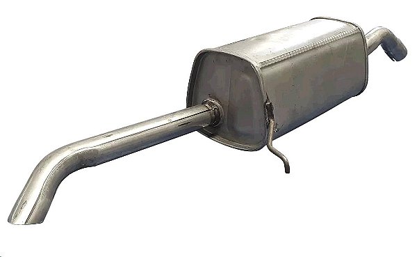 Escapamento Traseiro - Muffler - Fiesta Sedan  1.0 8v 2002 a 2009 - Cano Longo