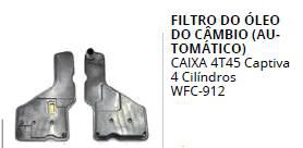 Filtro Óleo Câmbio Automático - Captiva 2.4 - 4 Cilindro 2009 a 2016- Externo ao Carter
