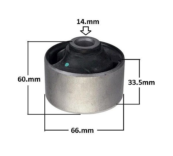 Bucha Bandeja Dianteira - Cerato 1.6/2.0 16v 2004 a 2012 - P/Dianteira