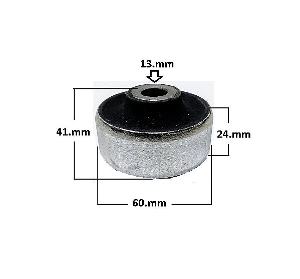Bucha Bandeja Dianteira - Spacefox 1.6 8v após 2014... - P/Traseira