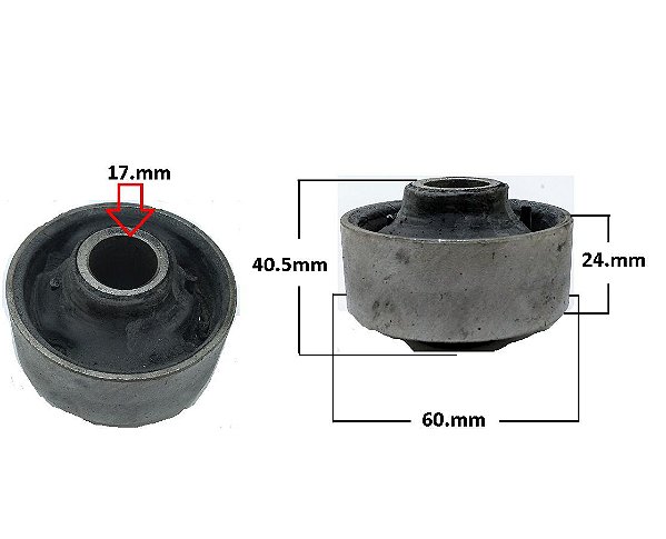 Bucha Bandeja Dianteira - A3 1.6 8v - 1.8 20v 1996 a 1999 - P/Traseira