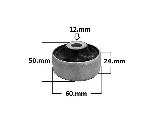 Bucha Bandeja Dianteira - T-Cross 1.0 12 v - 1.4 16v após 2019... - P/Traseira