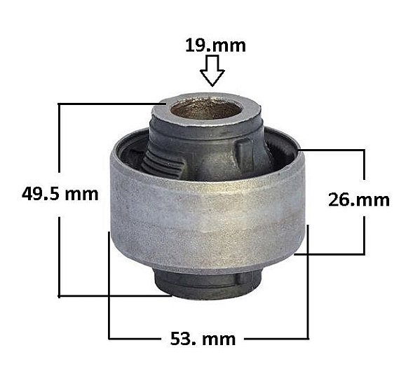 Bucha Bandeja Dianteira - Kicks 1.6 16v após 2016... - P/Traseira