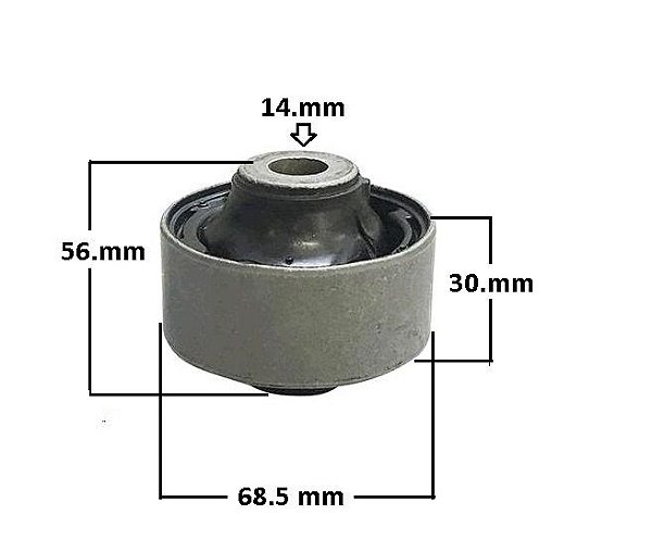 Bucha Bandeja Dianteira - Honda HRV 1.5 16v após 2019... - P/Traseira