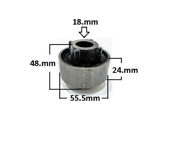 Bucha Bandeja Dianteira - C3 1.5 8v 2012 a 2016 - P/Traseira